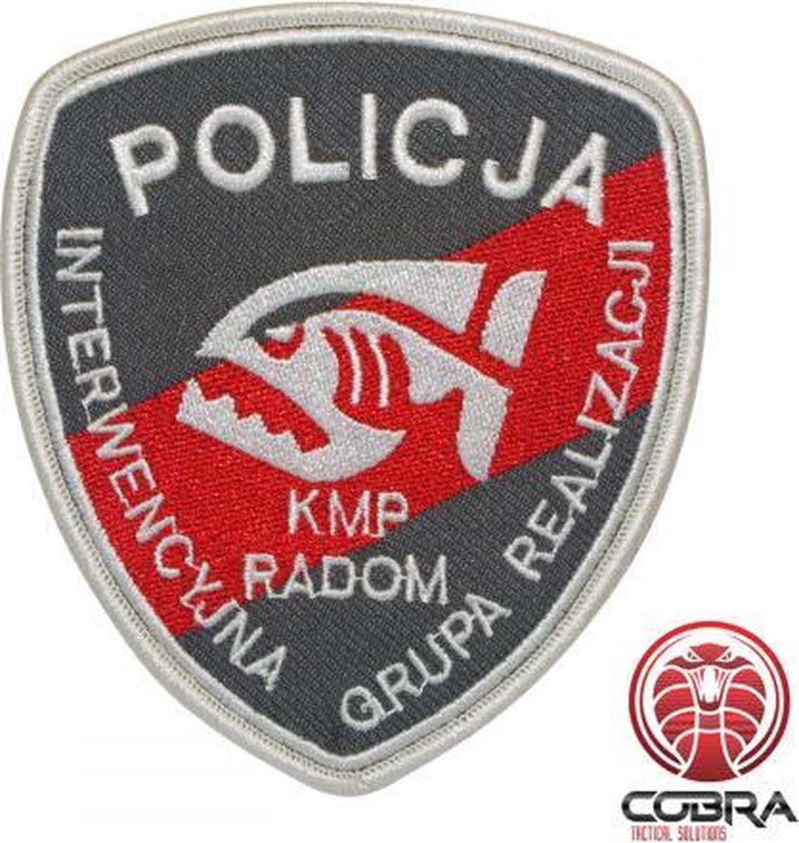 Policija Kmp Radom geborduurde patch embleem | Vastnaaien | Military Airsoft